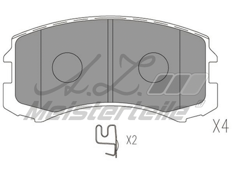 Brake Pad Set, disc brake (AZMT-44-022-1951)
