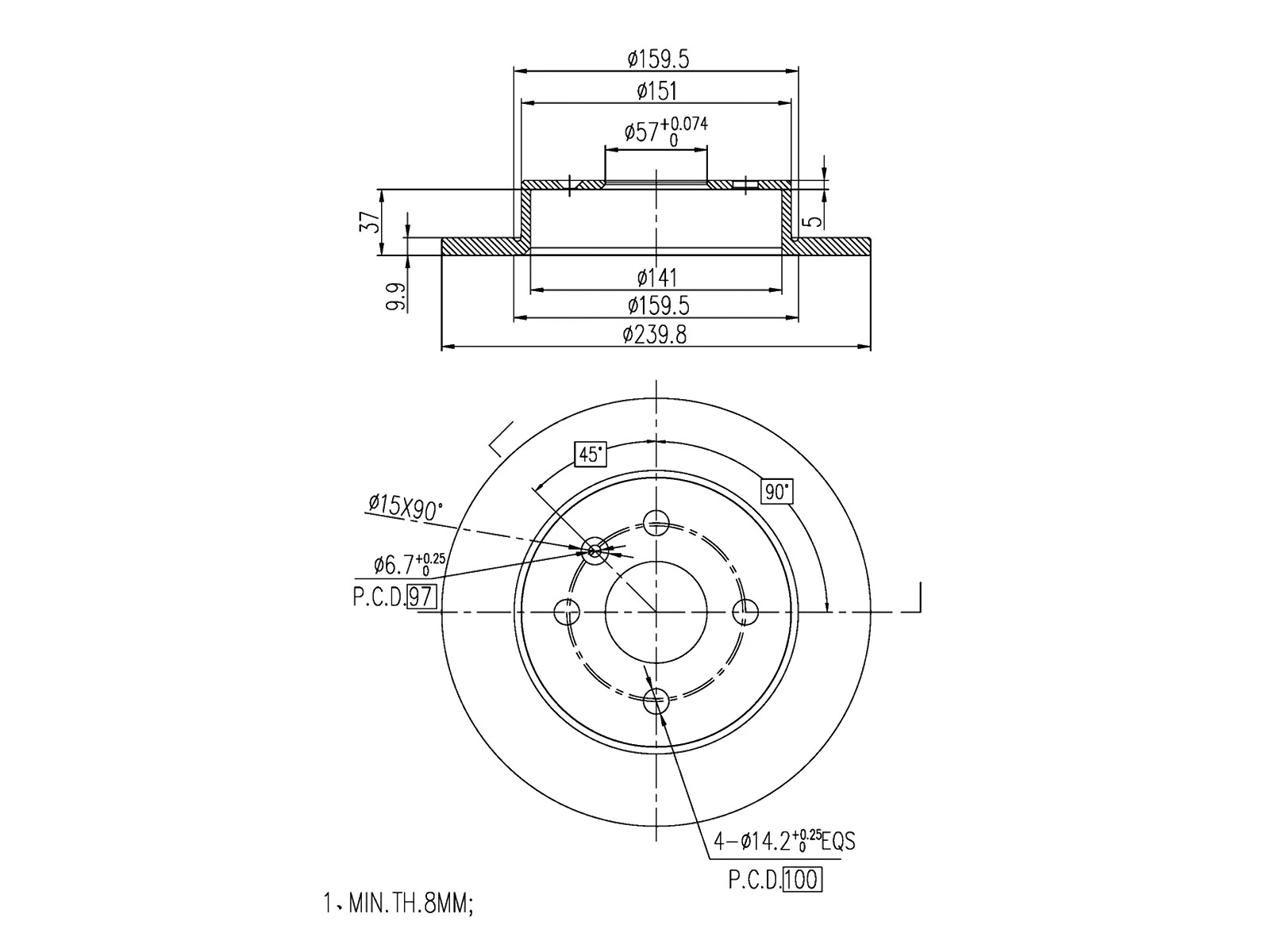 Brake Disc (AZMT-44-024-1032)