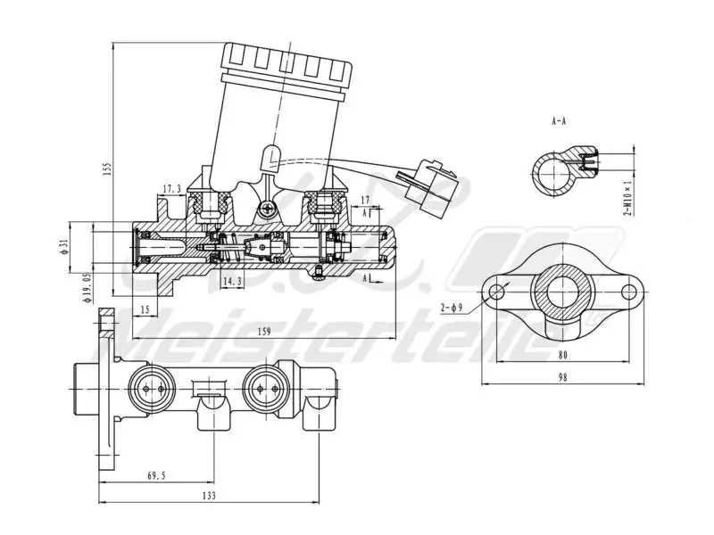 Brake Master Cylinder (AZMT-44-110-1052)