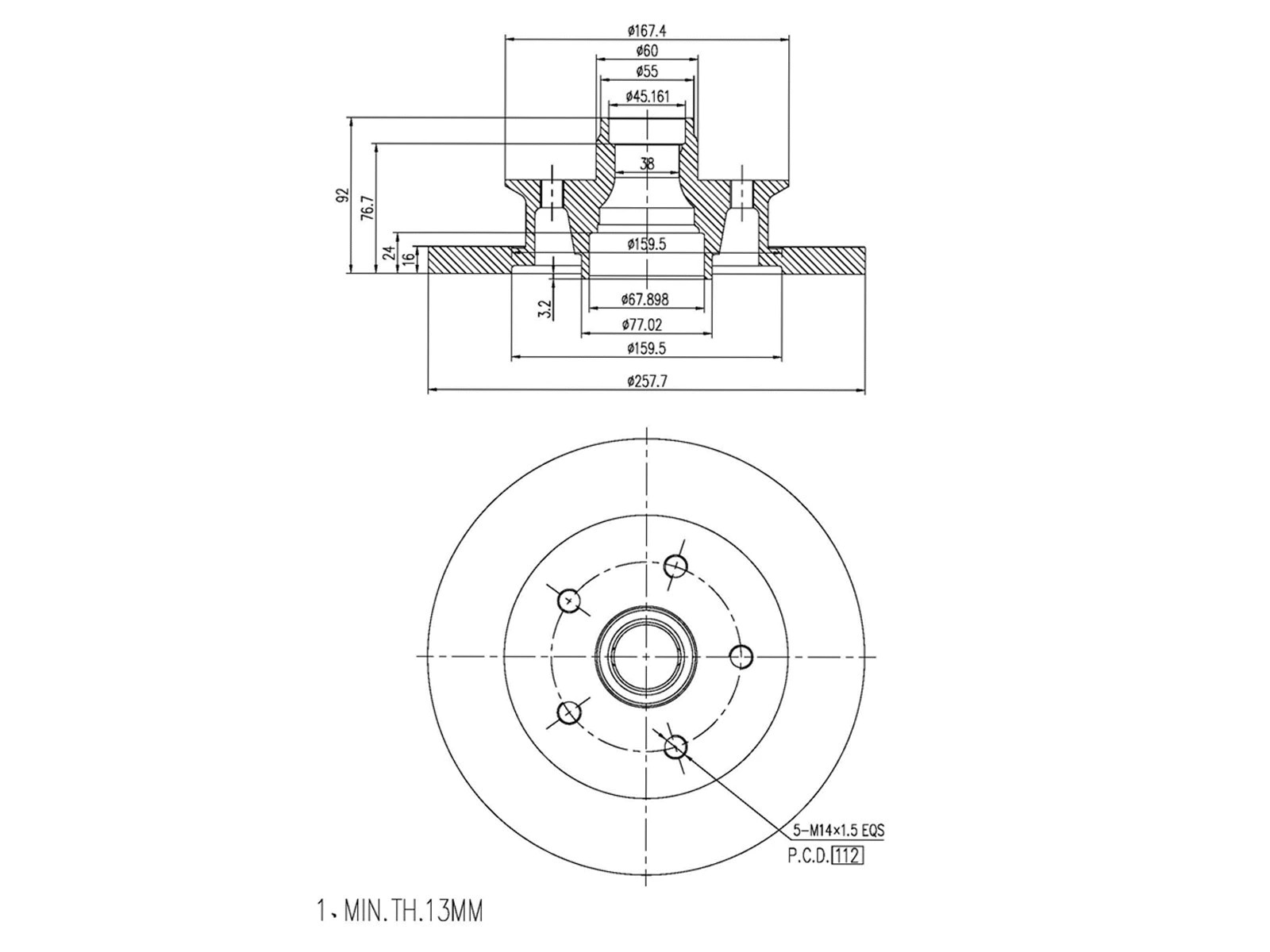 Brake Disc (AZMT-44-024-1466)