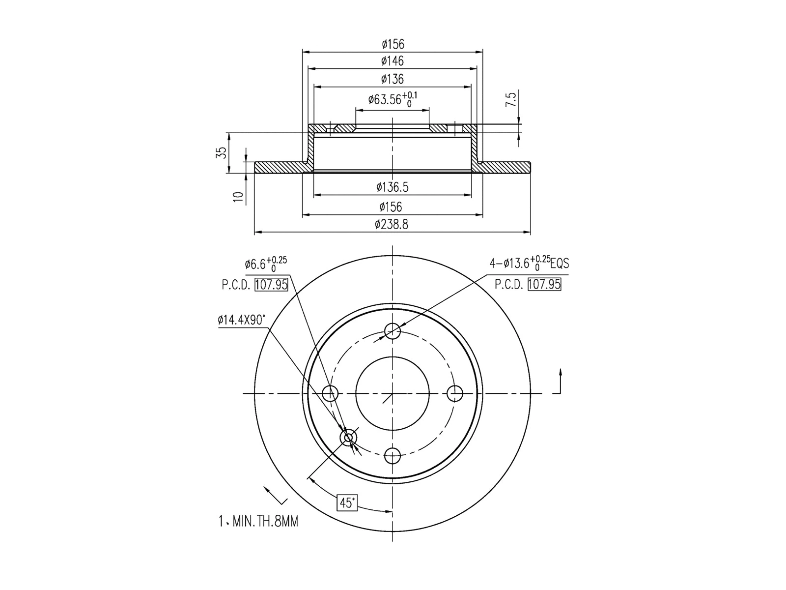 Brake Disc (AZMT-44-024-1414)