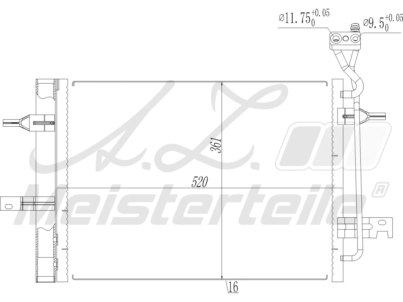 Condenser, air conditioning (AZMT-45-030-1584)