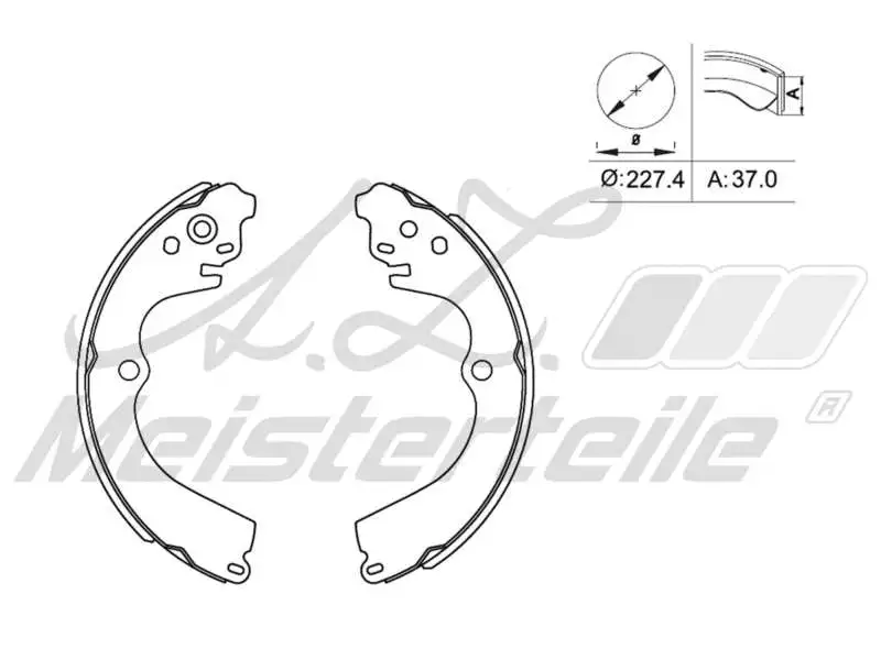 Brake Shoe Set (AZMT-44-026-1288)