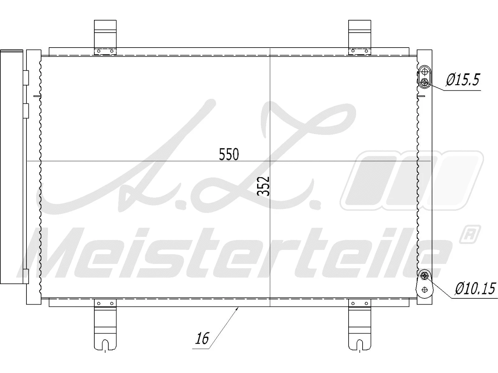 Condenser, air conditioning (AZMT-45-030-1049)