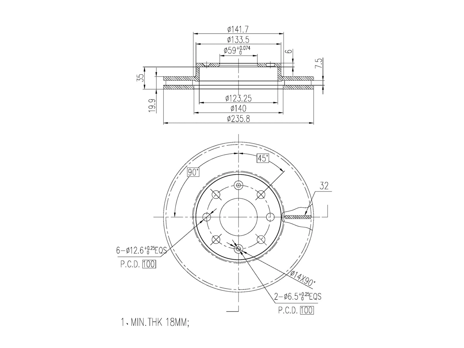 Brake Disc (AZMT-44-024-1169)