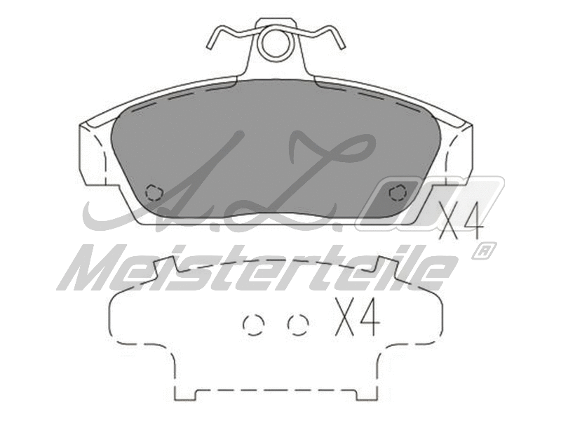 Brake Pad Set, disc brake (AZMT-44-022-1890)