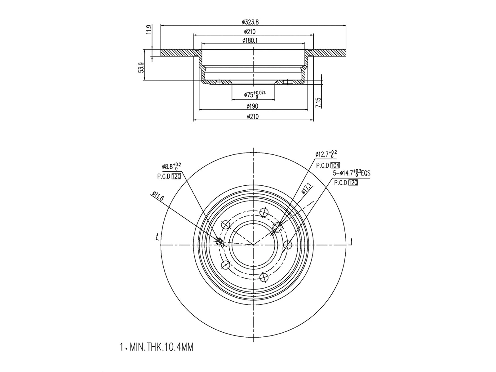 Brake Disc (AZMT-44-024-1468)