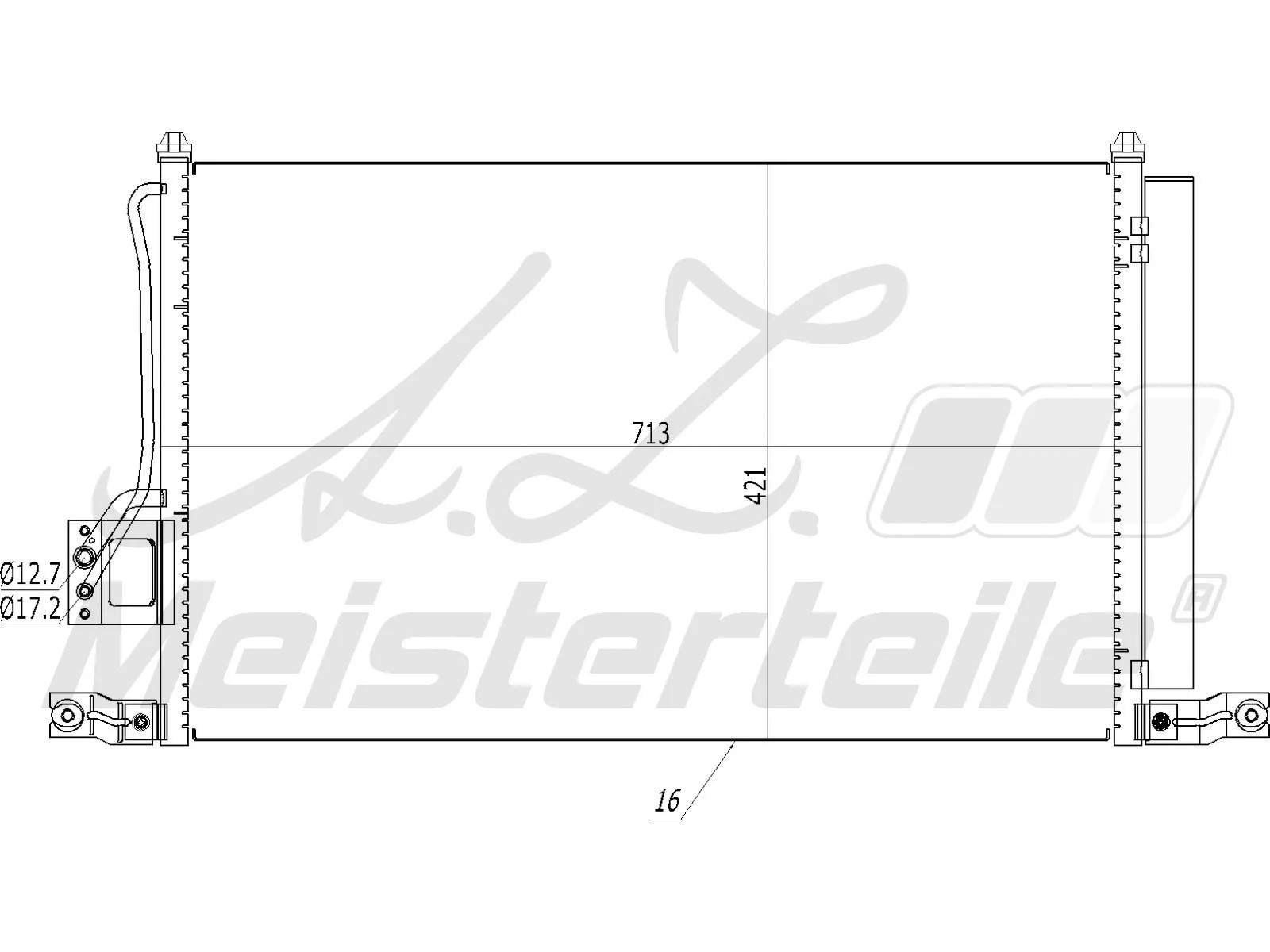Condenser, air conditioning (AZMT-45-030-1160)