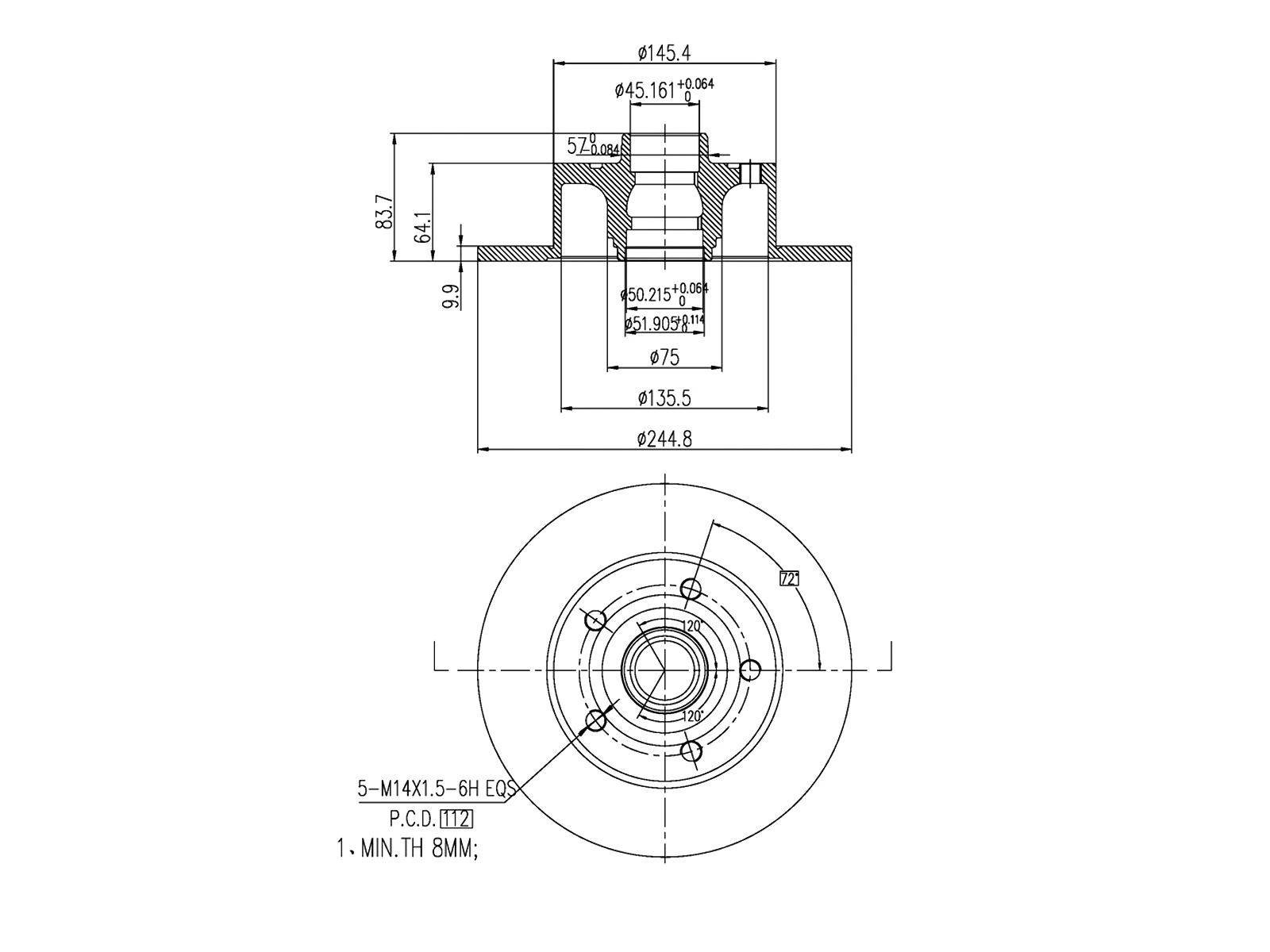 Brake Disc (AZMT-44-024-1506)