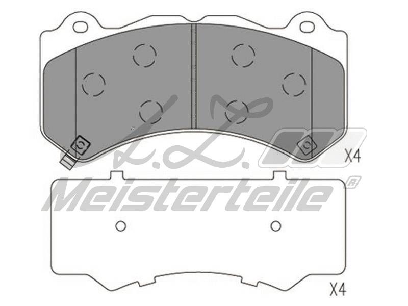 Brake Pad Set, disc brake (AZMT-44-022-1977)