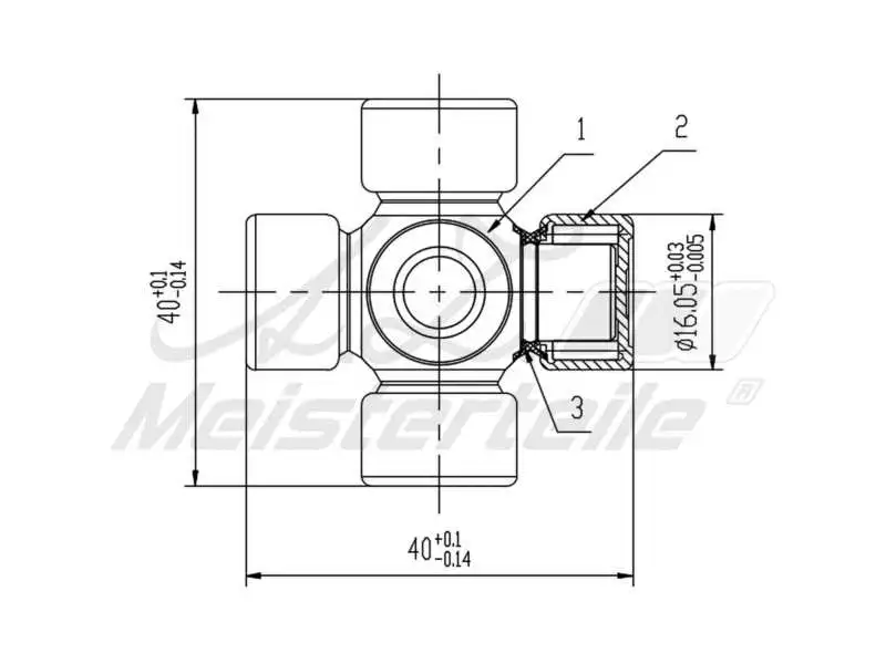 Joint, propshaft (AZMT-42-041-1049)