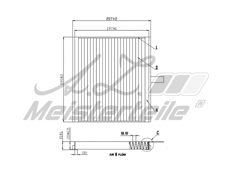 Filter, cabin air (AZMT-41-010-1759)