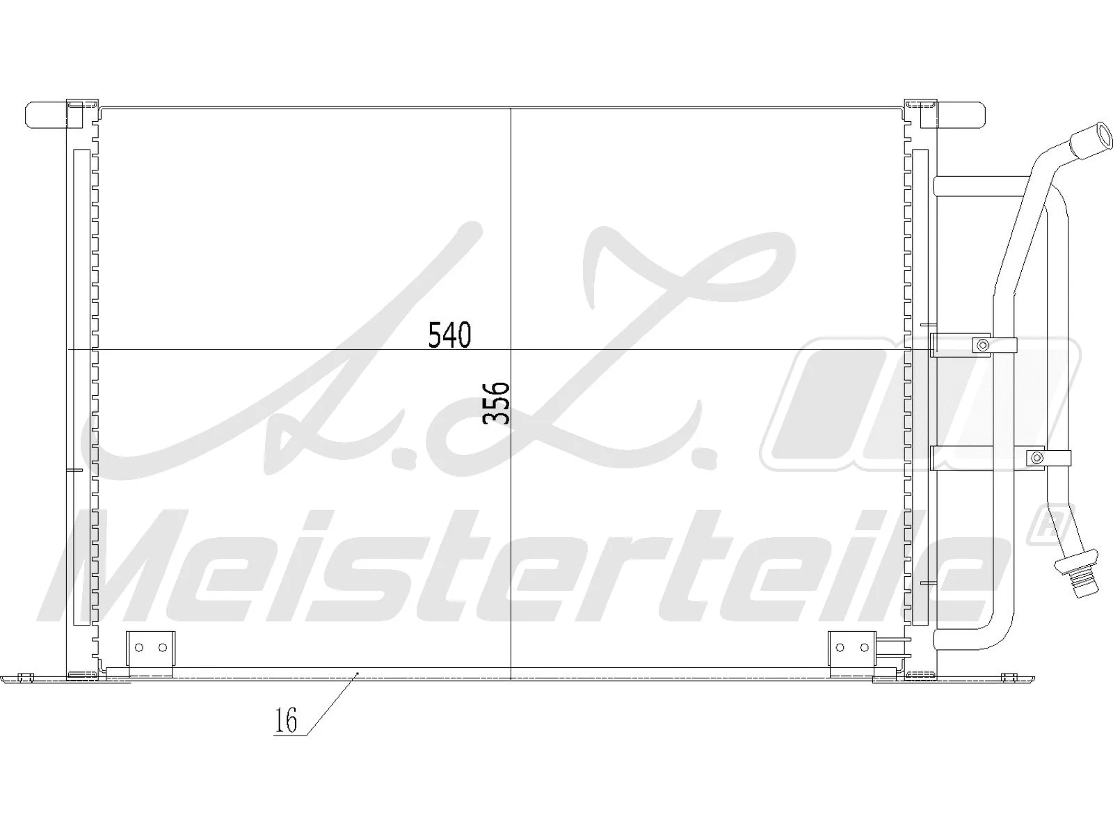Condenser, air conditioning (AZMT-45-030-1005)