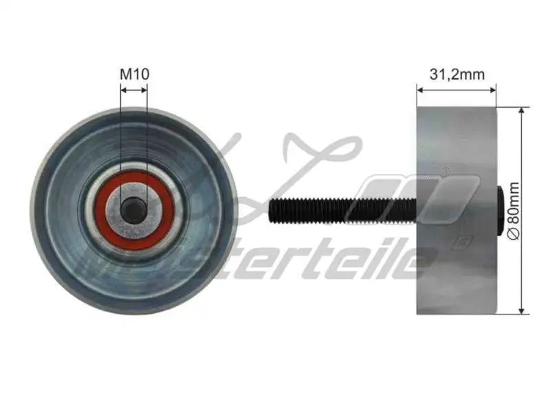 Deflection/Guide Pulley, V-ribbed belt (AZMT-20-031-2213)