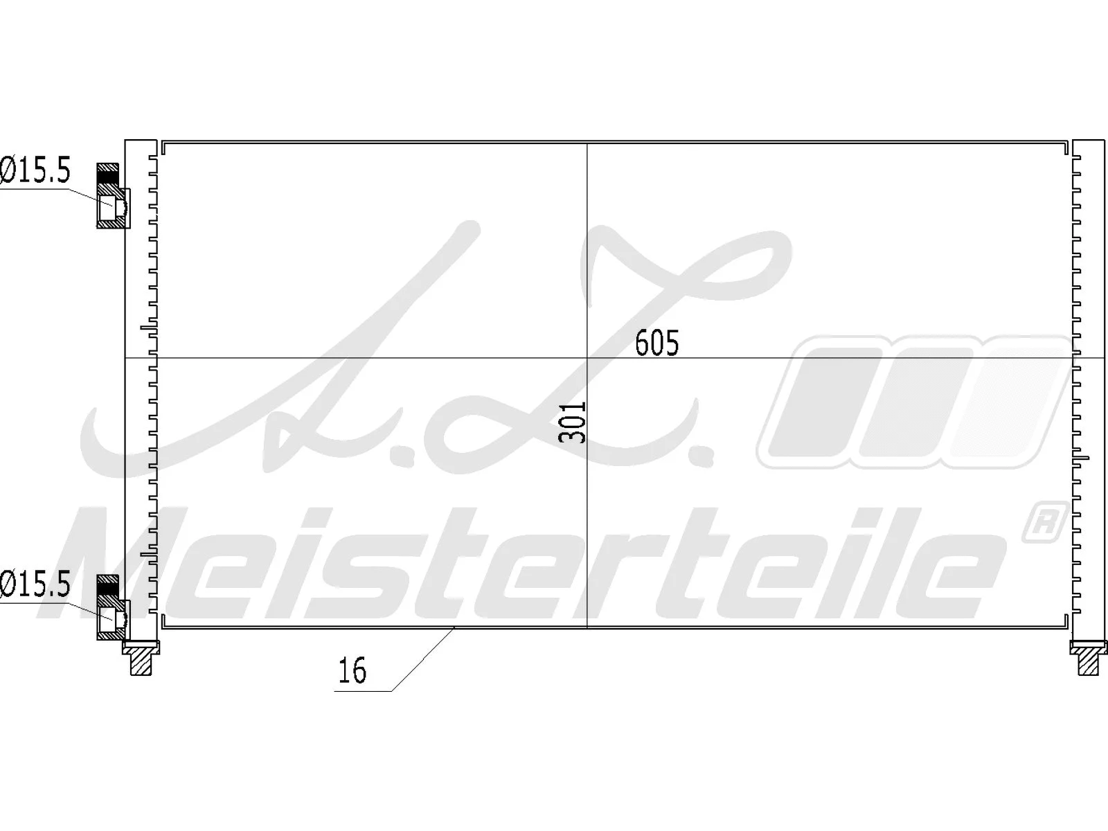 Condenser, air conditioning (AZMT-45-030-1360)