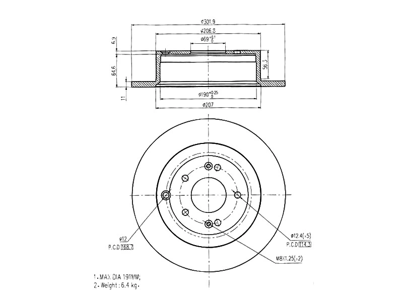 Brake Disc (AZMT-44-024-1344)