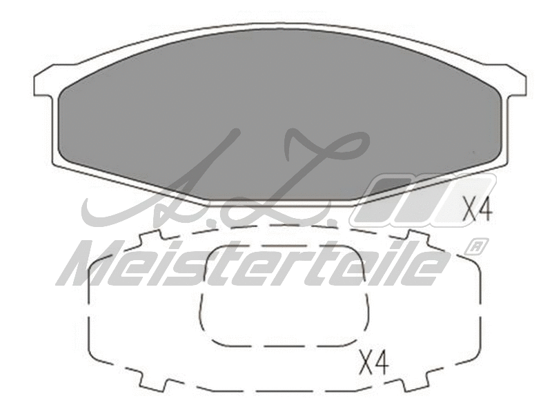 Brake Pad Set, disc brake (AZMT-44-022-1591)
