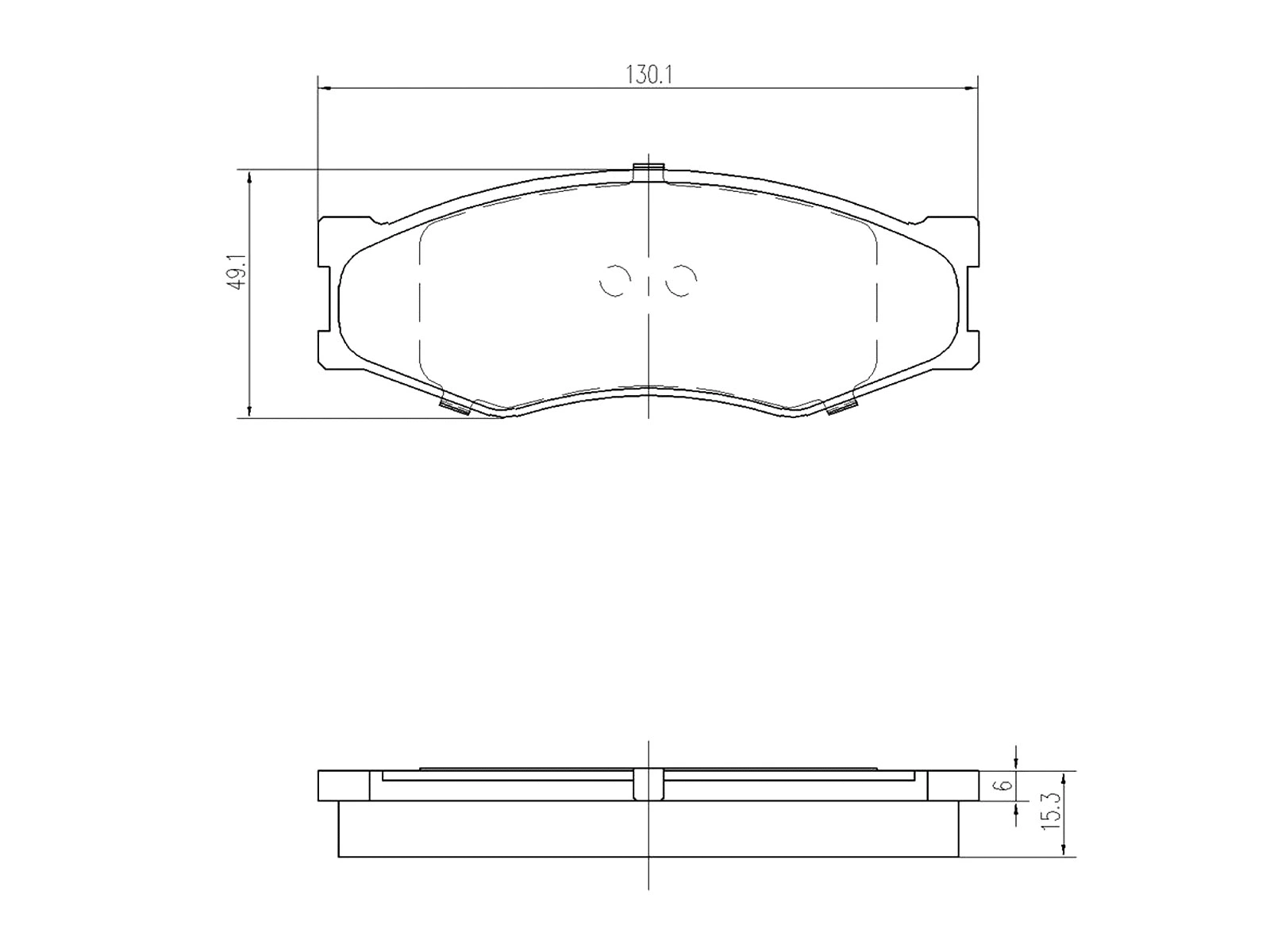 Brake Pad Set, disc brake (AZMT-44-022-1280)