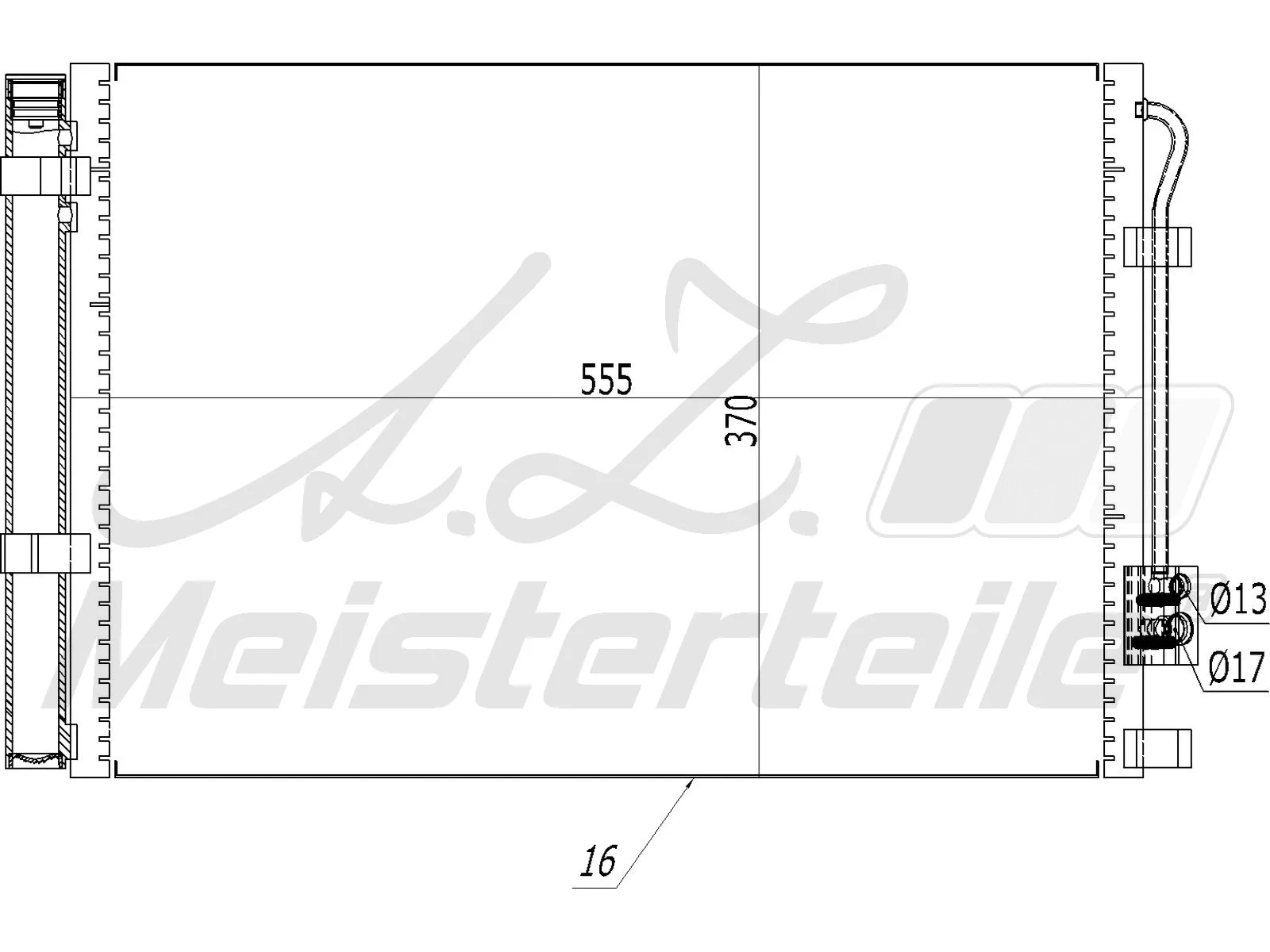 Condenser, air conditioning (AZMT-45-030-1166)