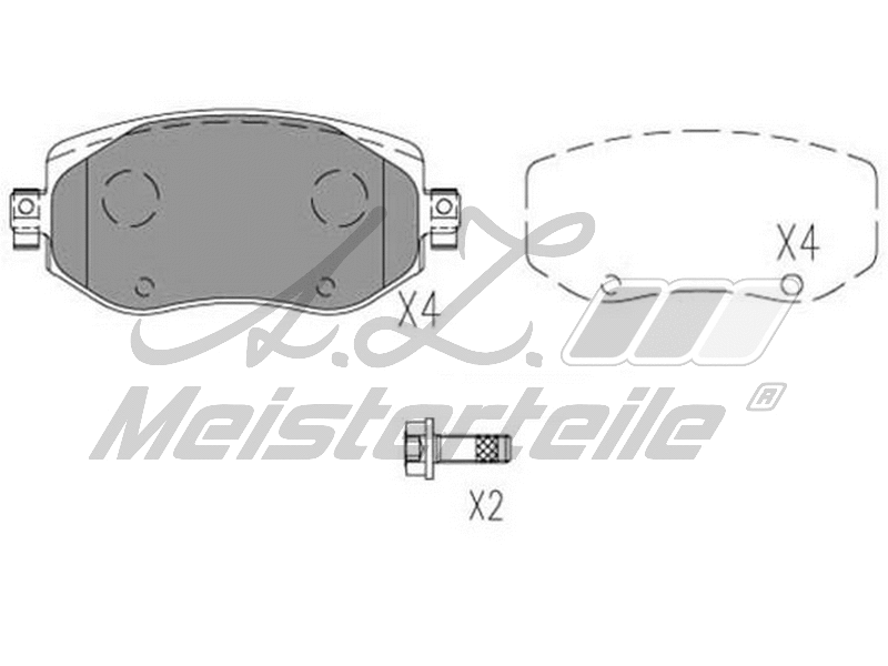 Brake Pad Set, disc brake (AZMT-44-022-1989)