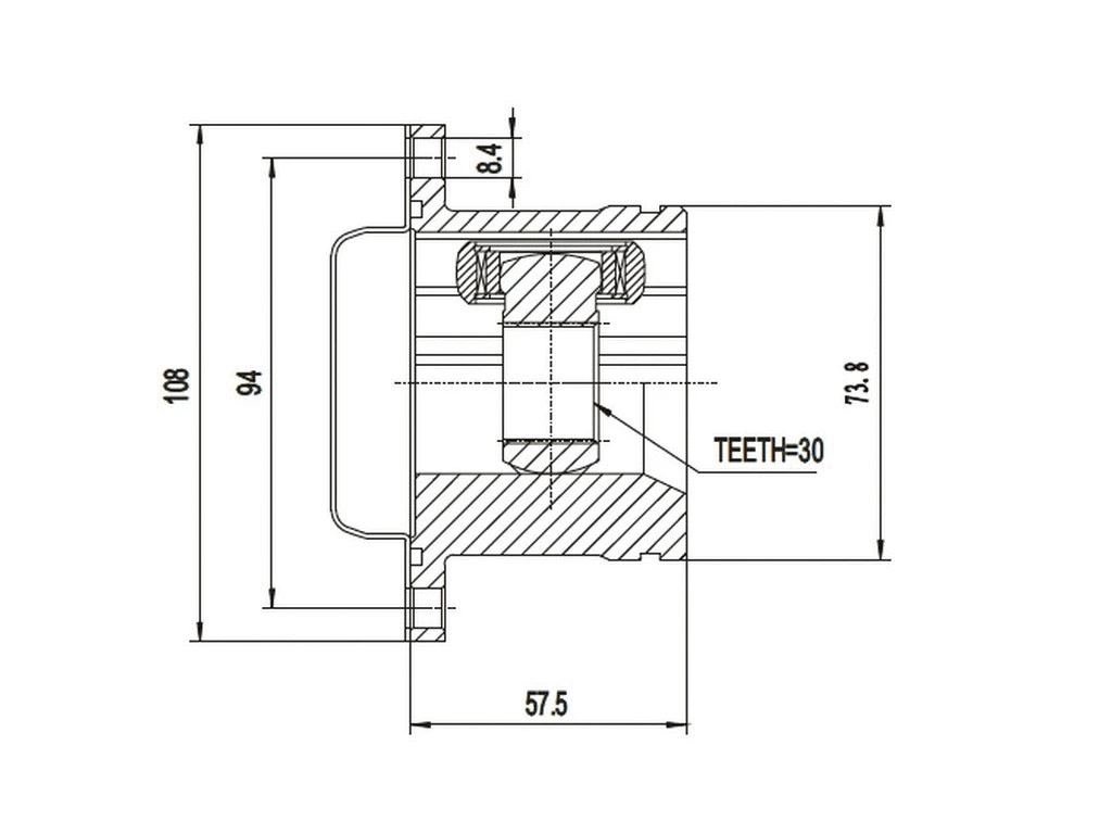 Joint Kit, drive shaft (AZMT-43-030-1113)