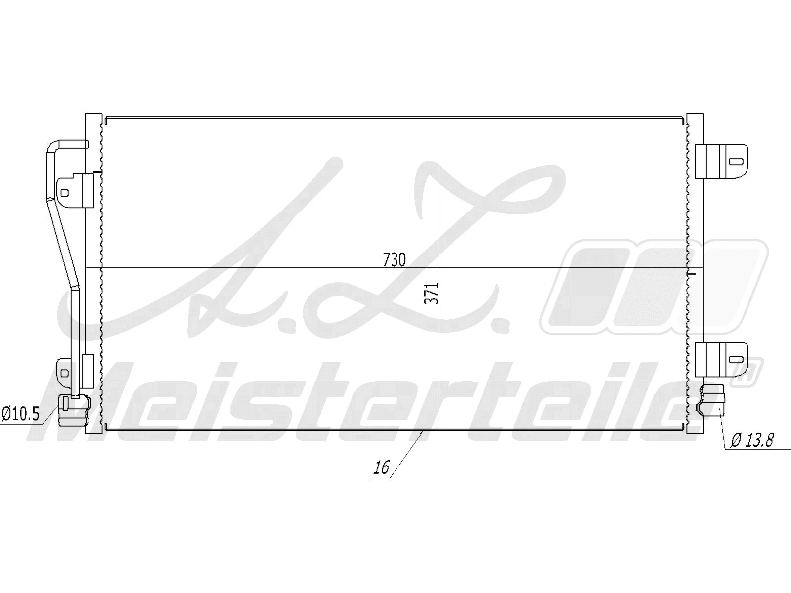 Condenser, air conditioning (AZMT-45-030-1336)
