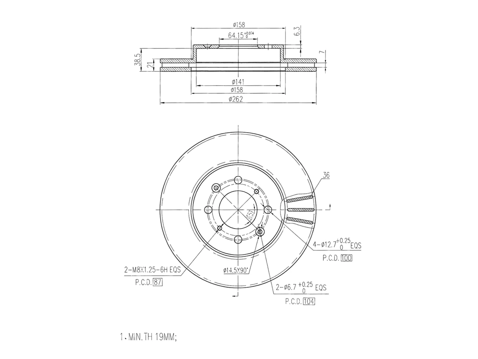 Brake Disc (AZMT-44-024-1455)