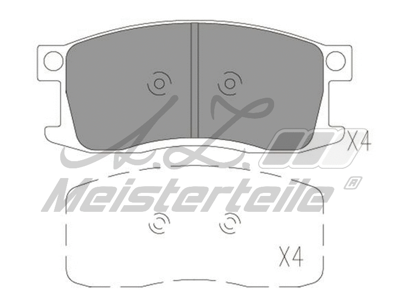 Brake Pad Set, disc brake (AZMT-44-022-2216)