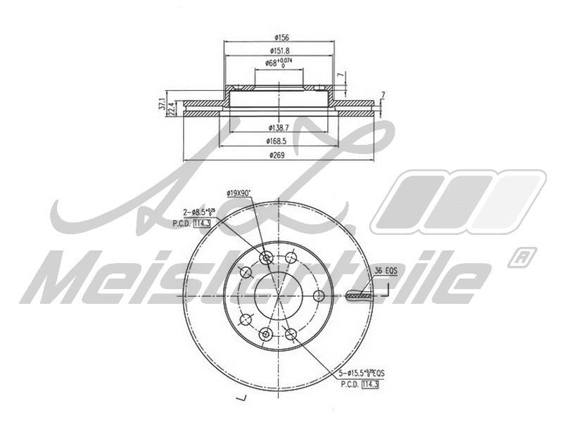 Brake Disc (AZMT-42-061-1067)