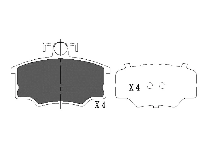 Brake Pad Set, disc brake (AZMT-44-022-1210)