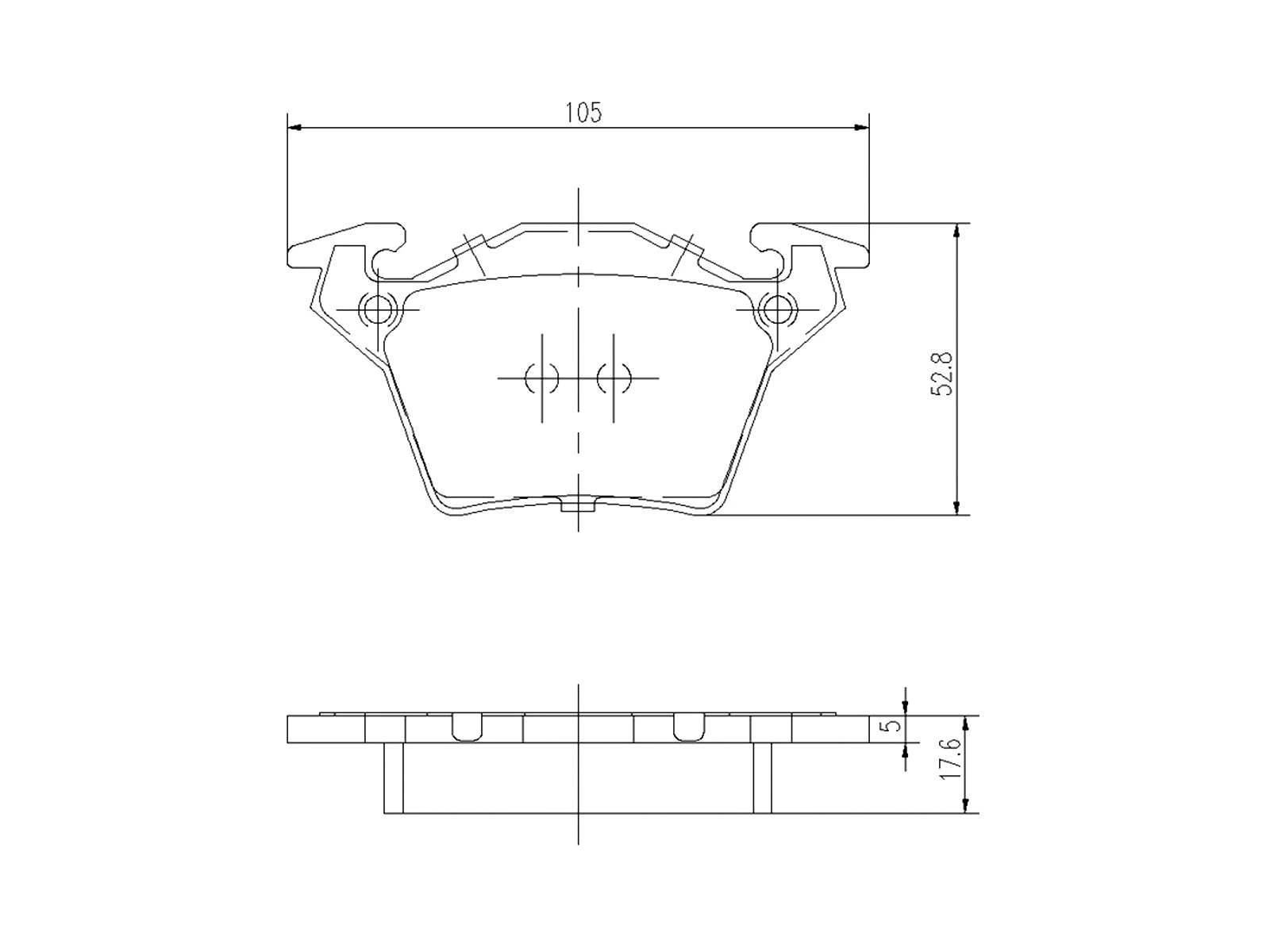 Brake Pad Set, disc brake (AZMT-44-022-1442)