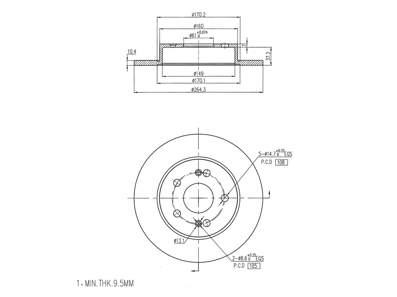 Brake Disc (AZMT-44-024-1470)