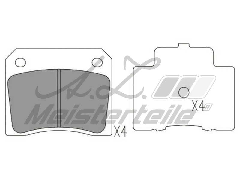 Brake Pad Set, disc brake (AZMT-44-022-1844)