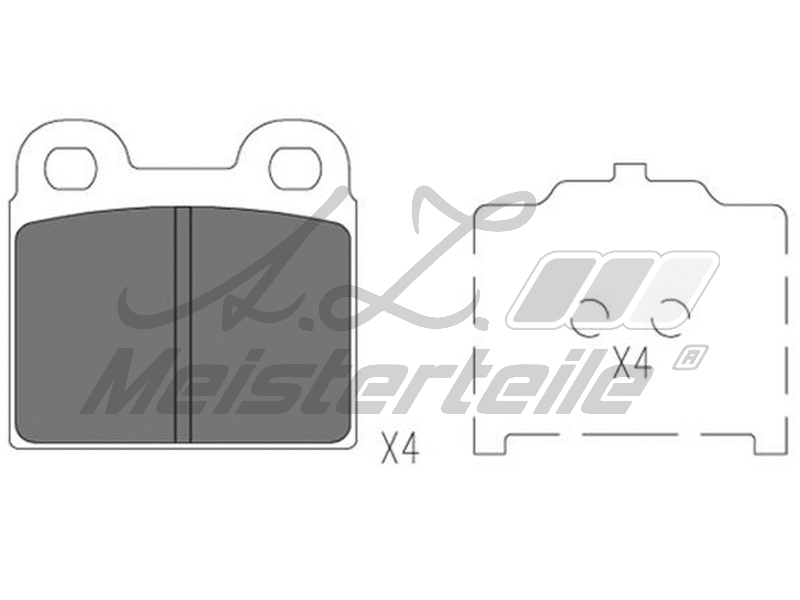 Brake Pad Set, disc brake (AZMT-44-022-2118)
