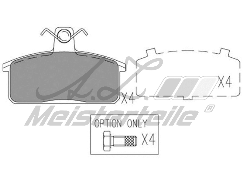 Brake Pad Set, disc brake (AZMT-44-022-2275)