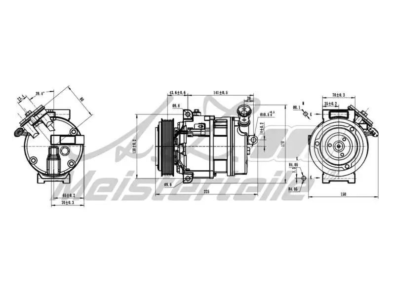 Compressor, air conditioning (AZMT-45-041-1138)