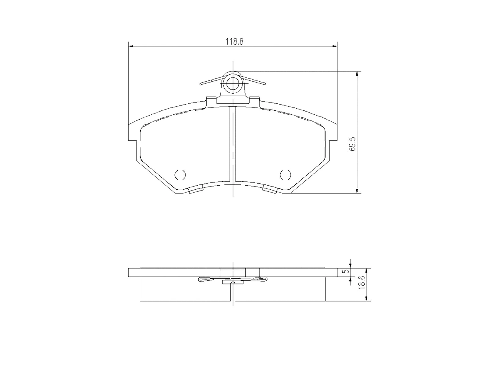 Brake Pad Set, disc brake (AZMT-44-022-1396)
