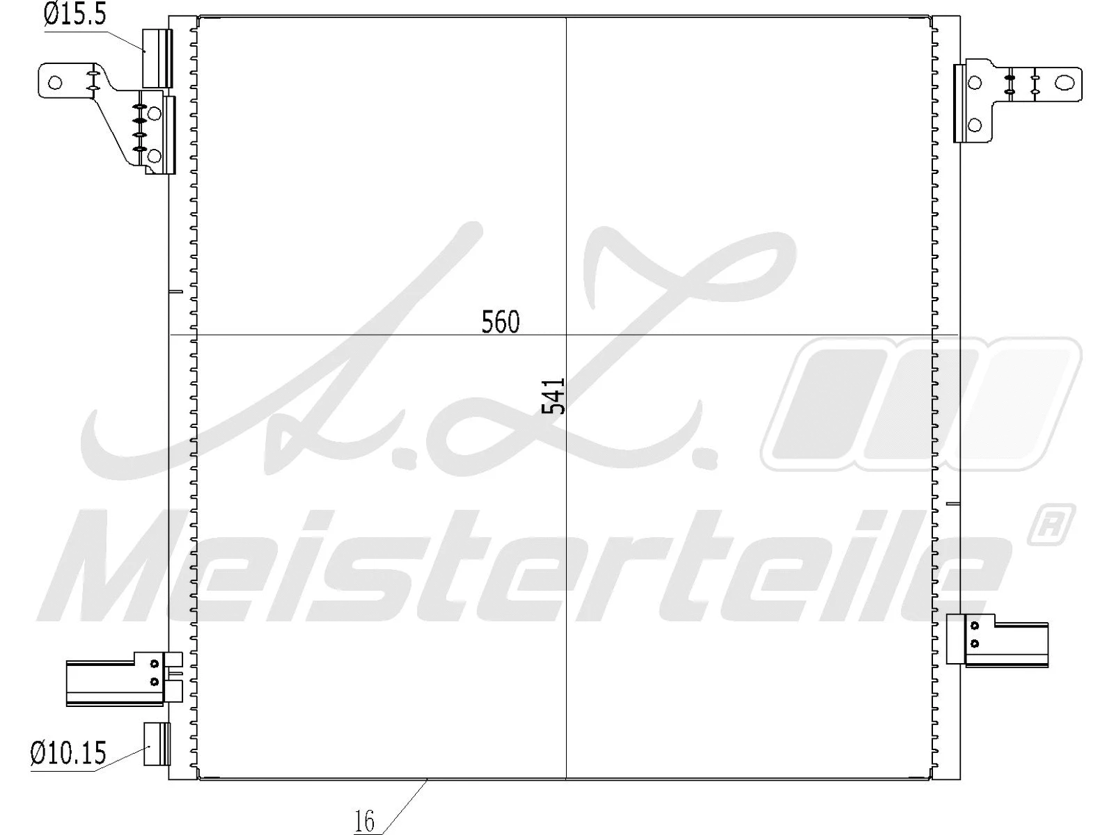 Condenser, air conditioning (AZMT-45-030-1270)
