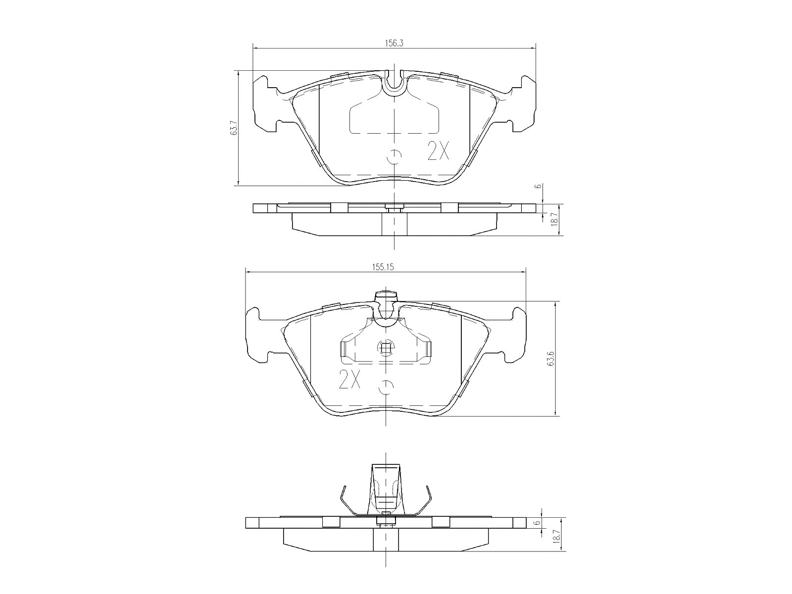Brake Pad Set, disc brake (AZMT-44-022-1017)