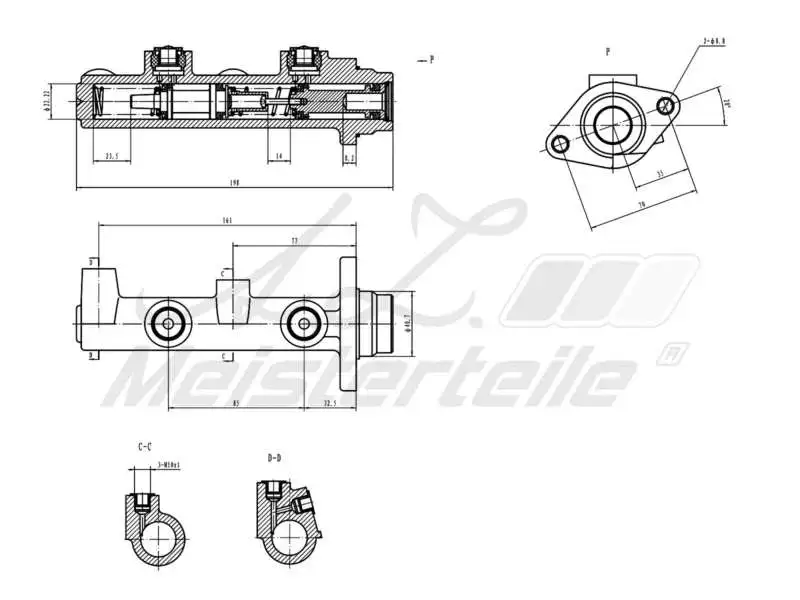 Brake Master Cylinder (AZMT-44-110-1033)