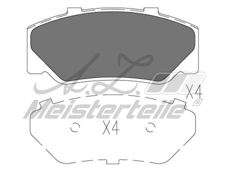 Brake Pad Set, disc brake (AZMT-44-022-2285)