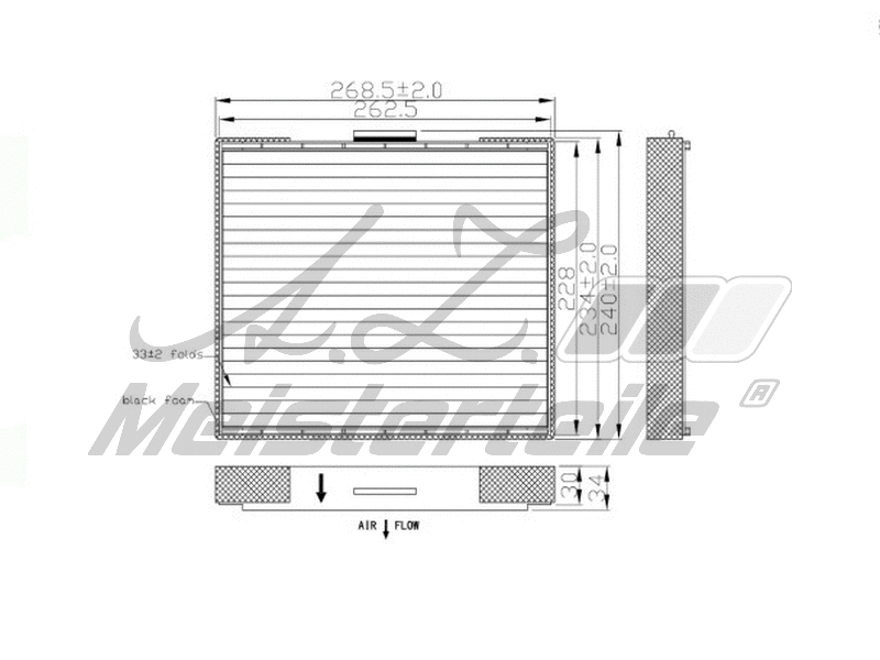 Filter, cabin air (AZMT-41-010-1537)
