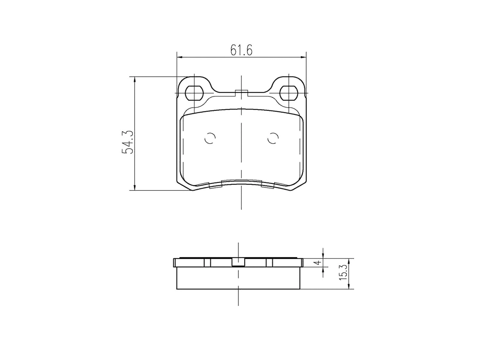 Brake Pad Set, disc brake (AZMT-44-022-1430)