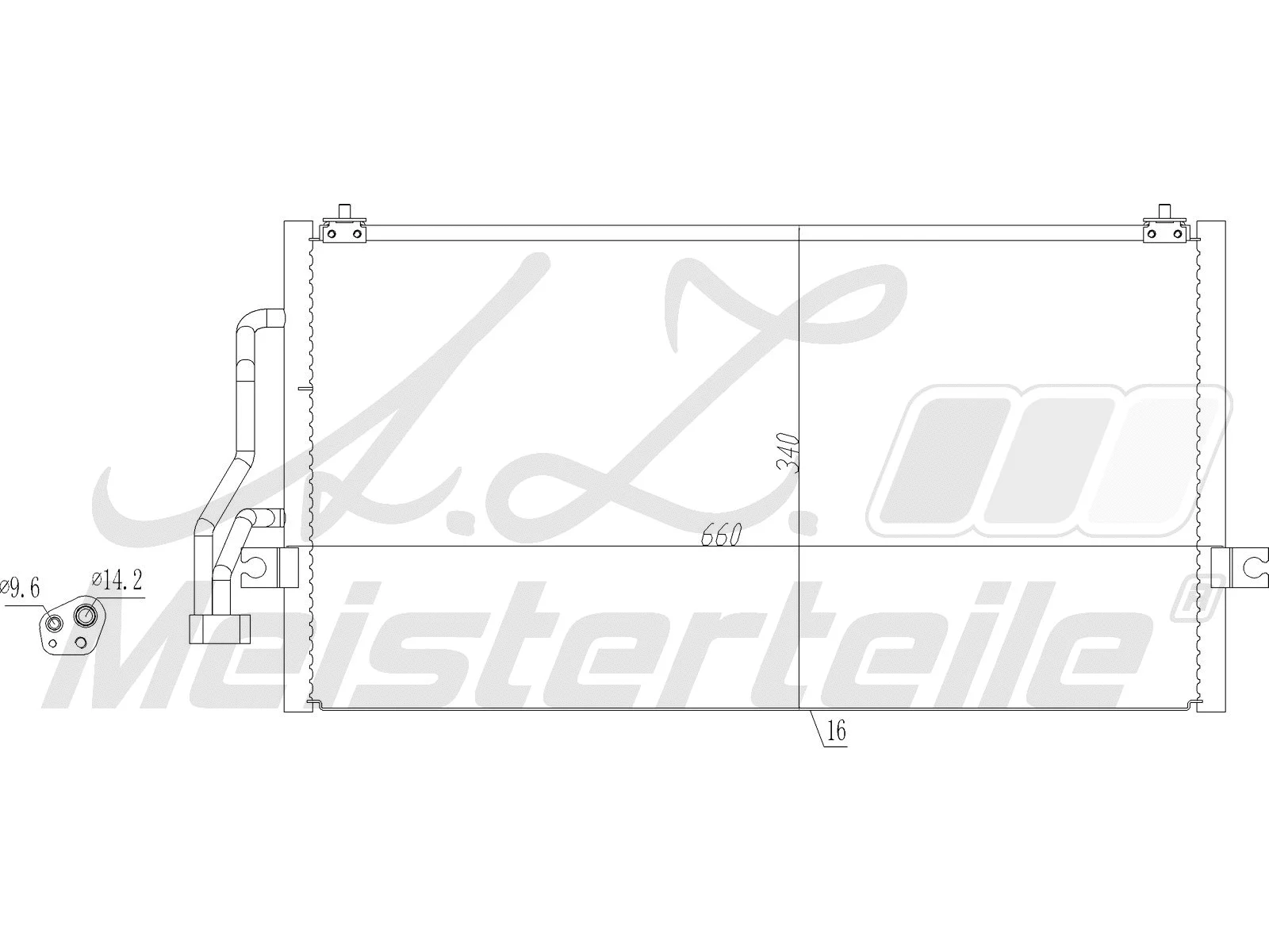 Condenser, air conditioning (AZMT-45-030-1594)