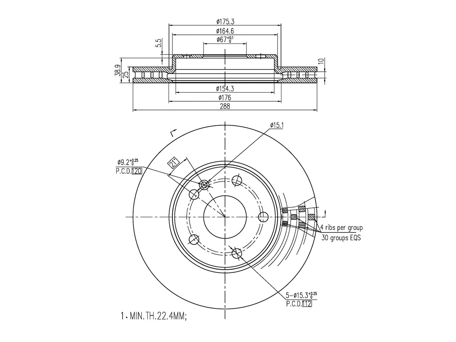 Brake Disc (AZMT-44-024-1194)