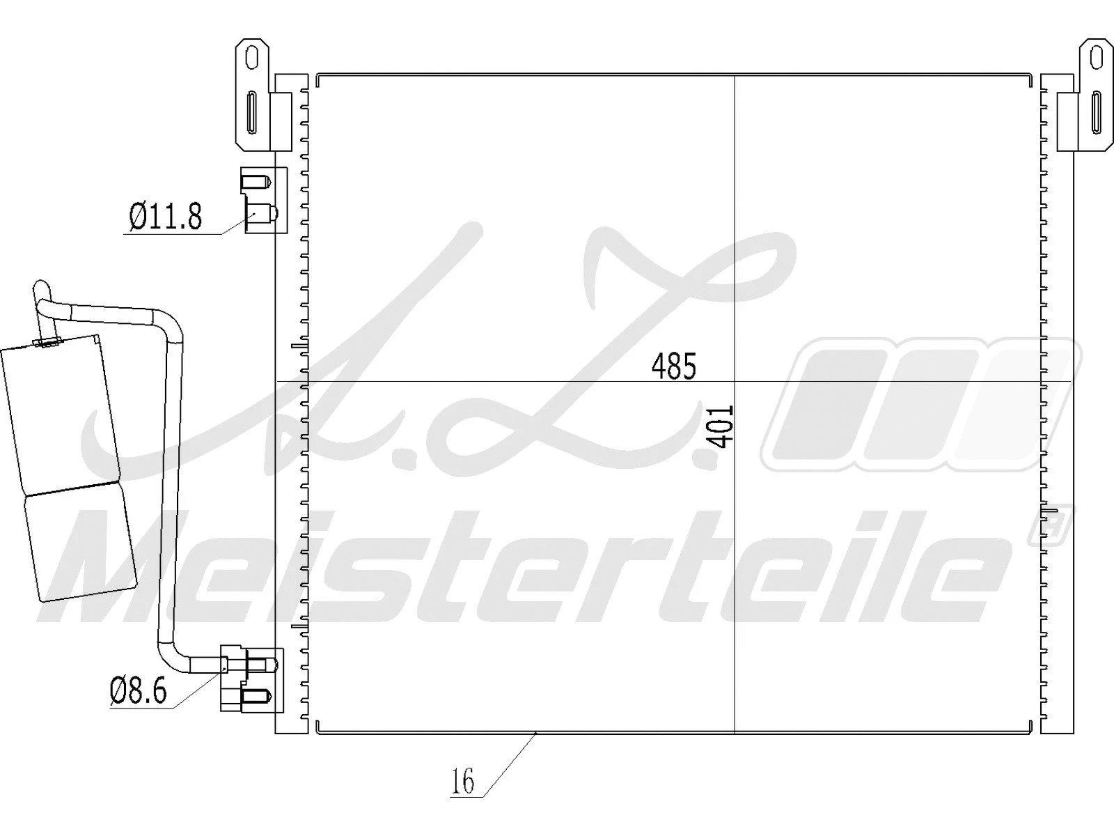 Condenser, air conditioning (AZMT-45-030-1447)