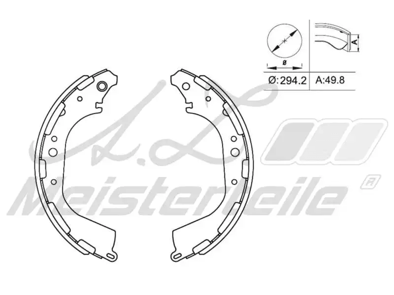 Brake Shoe Set (AZMT-44-026-1126)