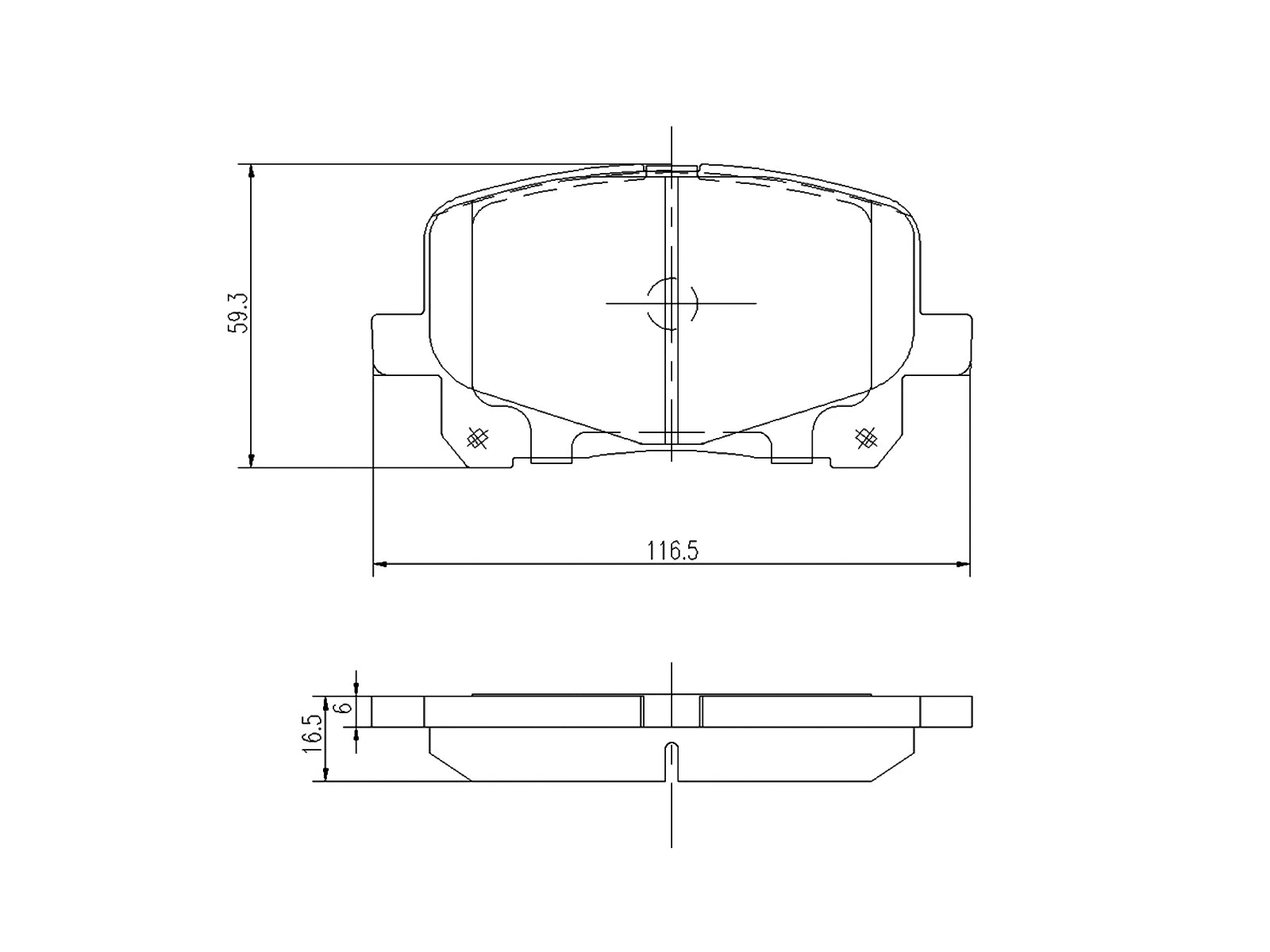 Brake Pad Set, disc brake (AZMT-44-022-1213)