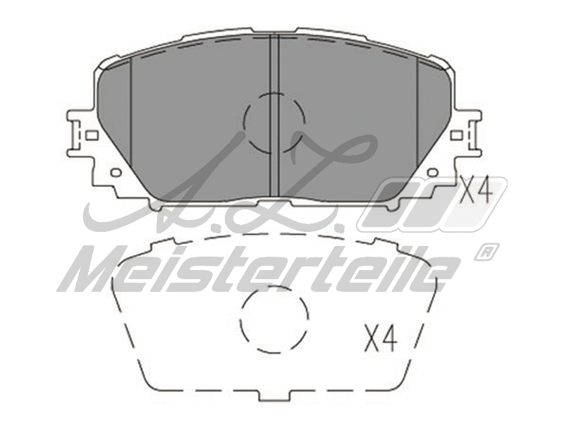 Brake Pad Set, disc brake (AZMT-44-022-2307)