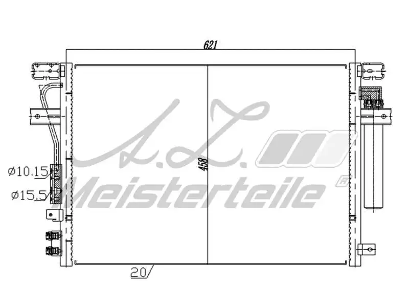 Condenser, air conditioning (AZMT-45-030-1689)
